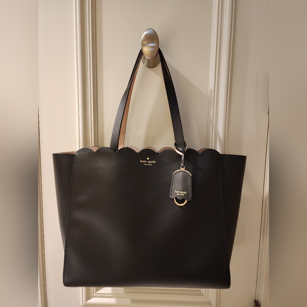 Kate Spade Women's Magnolia Street Mina Large Black Leather Handbag
